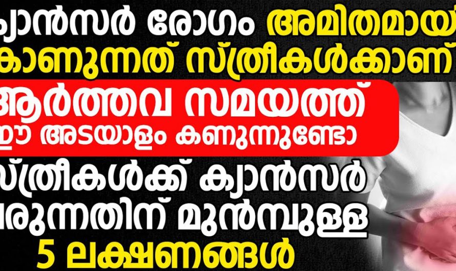 സ്ത്രീകൾ ഇത് കാണാതെ പോയാൽ വലിയ നഷ്ടം ആയിരിക്കും. ക്യാൻസർ സൂചന നൽകുന്ന ലക്ഷണങ്ങൾ നോക്കൂ. | Early Symptoms Of Cancer