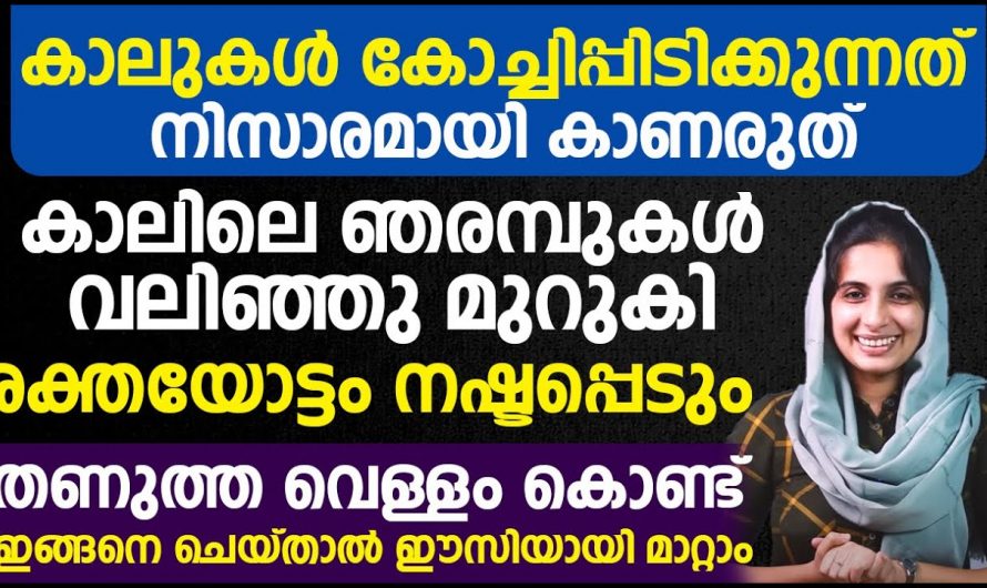 കാലുകൾ കോച്ചി പിടിക്കുന്നത് നിസാരമായി കാണരുത്. ഇങ്ങനെ ചെയ്താൽ ഈസിയായി മാറ്റാം. | Healthy Leg Care Tip