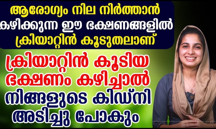 ക്രിയാറ്റിൻ കൂടിയ ഈ ഭക്ഷണങ്ങൾ കഴിച്ചാൽ അത് ആദ്യം തന്നെ കിഡ്നി തകരാറിലാക്കുന്നതിന് കാരണമാകും ഇതാ കണ്ടു നോക്കൂ. | Food That high in creatine