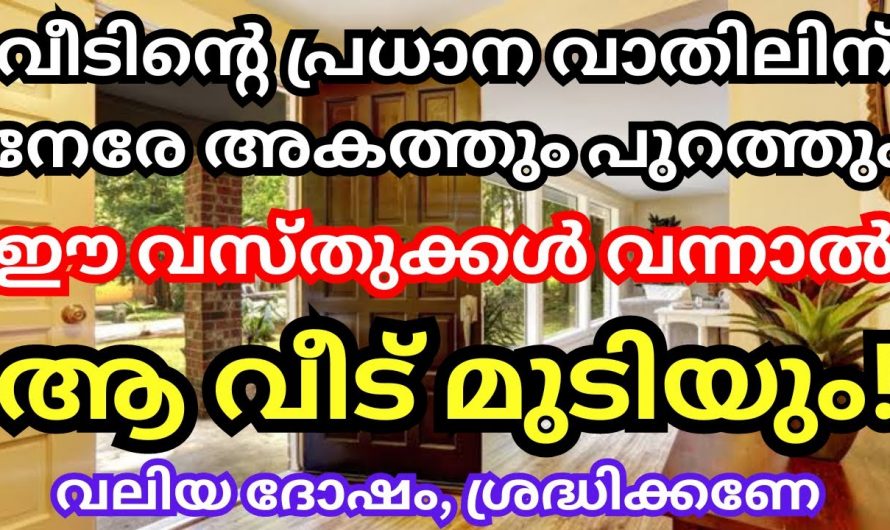 നിങ്ങളുടെ വീട്ടിൽ ഇങ്ങനെയാണോ എങ്കിൽ ദുരിതമൊഴിയില്ല…