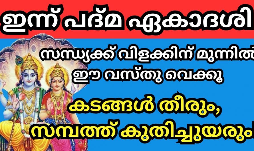 നിങ്ങൾ വിചാരിച്ച ഏത് കാര്യവും നടക്കും ഇന്ന് സന്ധ്യയ്ക്ക് ഇങ്ങനെ ചെയ്താൽ….