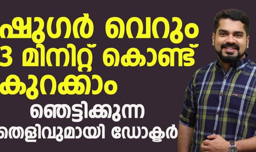 വെറും മൂന്ന് മിനിറ്റ് കൊണ്ട് നമ്മുടെ ഷുഗർ കുറയ്ക്കാം തെളിവോടുകൂടി ഇതാ കണ്ടു നോക്കൂ. | Prevent Sugar Problem Malayalam