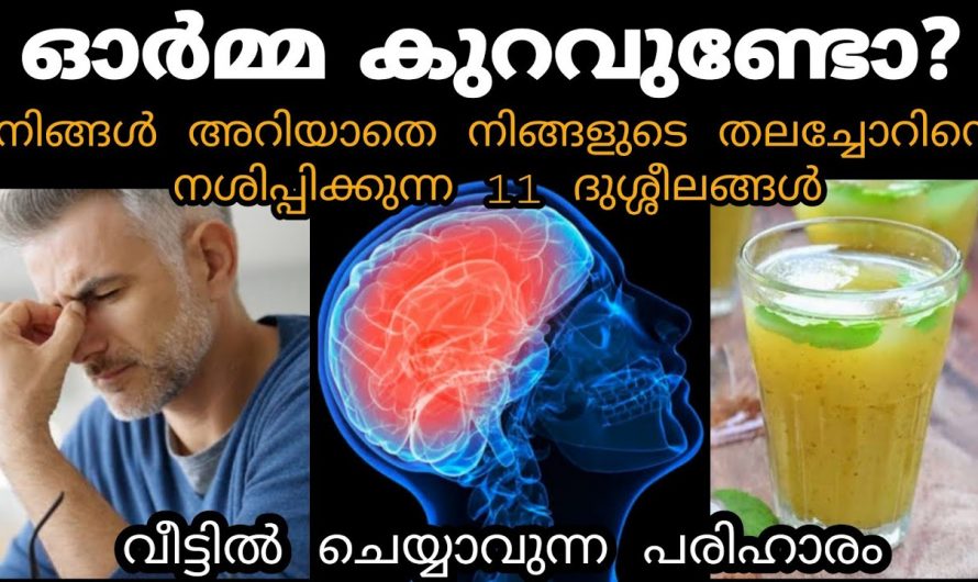 ഈ 11 ശീലങ്ങൾ നിങ്ങൾക്കുണ്ടെങ്കിൽ അത് തലച്ചോറിനെ നശിപ്പിക്കും. ഇതാ കണ്ടു നോക്കൂ. | It destroys the brain.