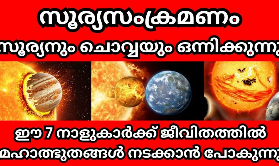 ഈ നാളുകാർ നിങ്ങളുടെ വീട്ടിൽ ഉണ്ടോ..? ഇവർക്കിനി നേട്ടത്തിന്റെ ദിവസങ്ങൾ