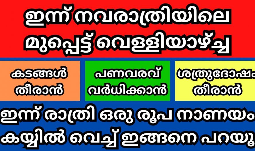 ഇന്നത്തെ ദിവസം ഇങ്ങനെ ചെയ്താൽ സമ്പത്ത് കുമിഞ്ഞു കൂടും…