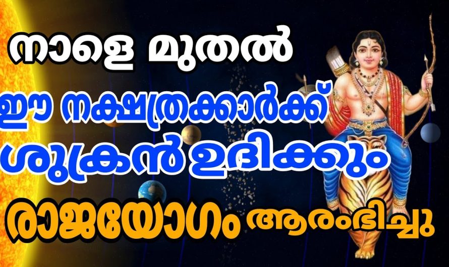 ഈ നക്ഷത്രക്കാർ ഇനി കുതിച്ചു ഉയരും.. ഇവർക്ക് ഇനി ഭാഗ്യത്തിന്റെ ദിനങ്ങൾ…