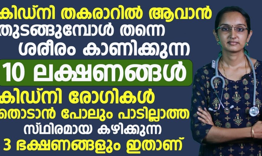 ശരീരം കാണിച്ചു തരുന്ന ഈ ലക്ഷണങ്ങൾ വൃക്ക തകരാറിലാണെന്നുള്ള സൂചനയാവാം…