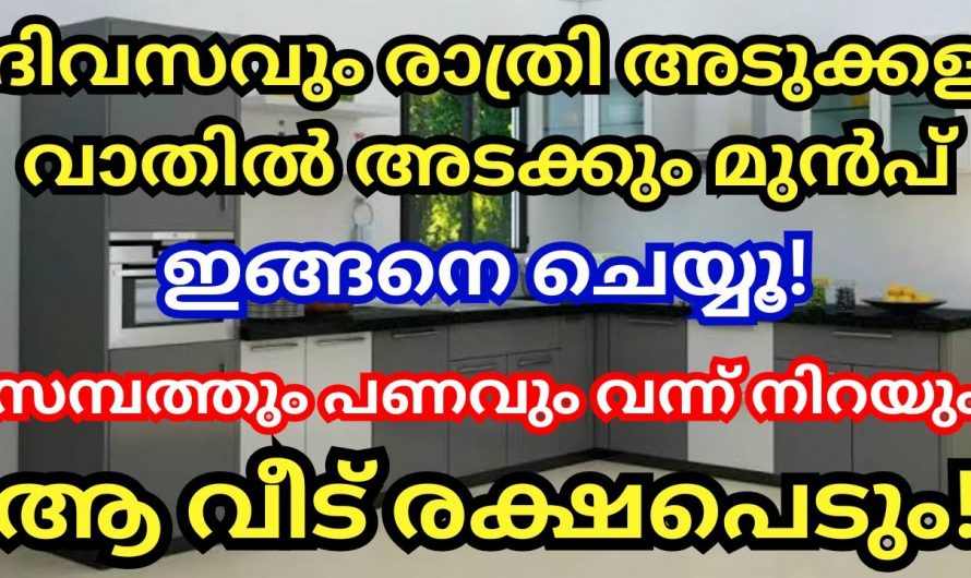 അടുക്കളയിൽ നിങ്ങൾ ചെയ്യുന്ന ഈ തെറ്റുകൾ ആണ് ജീവിതം ദുരിതത്തിൽ ആക്കുന്നത്..