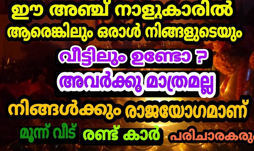 ഈ ഭാഗ്യ നക്ഷത്രക്കാർ നിങ്ങളാണോ…? പണം നിങ്ങളെ തേടി വരും…