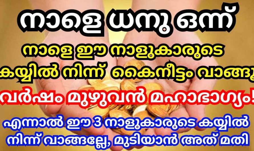 നാളെ ധനു ഒന്ന്, ഈ നാളുകാരുടെ കയ്യിൽ നിന്ന് കൈനീട്ടം വാങ്ങൂ കോടീശ്വരയോഗം വരെ ഉണ്ടാവും…