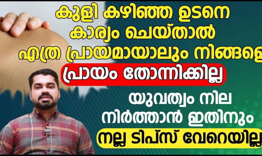 യുവത്വം നിലനിർത്താൻ ദിവസവും ഇത് ചെയ്യൂ, പരീക്ഷിച്ചവർക്കെല്ലാം റിസൾട്ട് കിട്ടിയ രീതി….