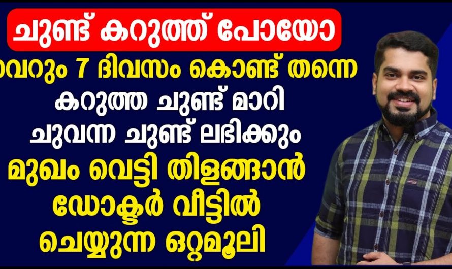 ചെറിപ്പഴം പോലെ ചുണ്ട് ചുവന്നു തുടുക്കാൻ ഇതാ ചില കിടിലൻ ടിപ്പുകൾ…