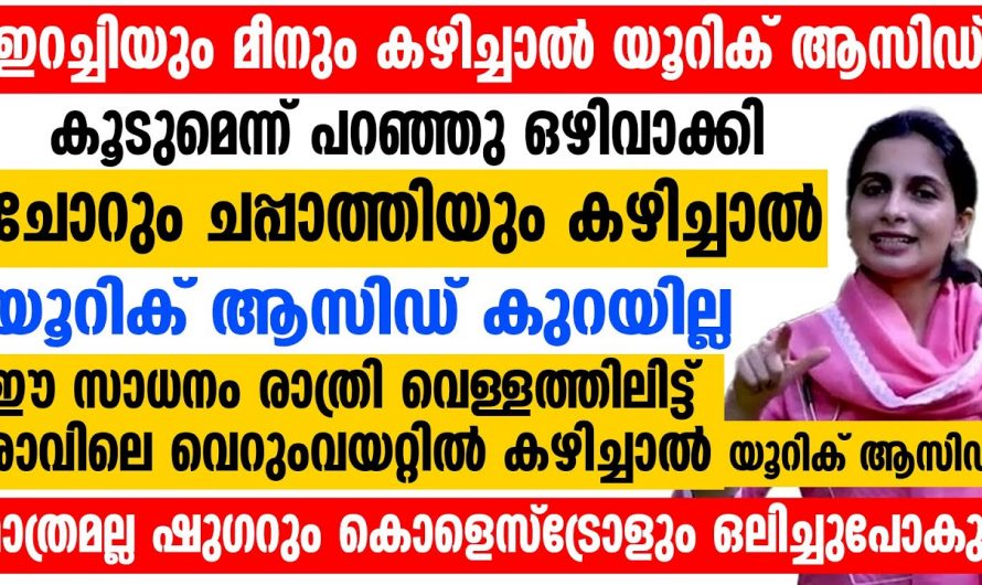 യൂറിക് ആസിഡിന്റെ അളവ് കുറയ്ക്കണമെങ്കിൽ ഭക്ഷണത്തിൽ ഈ കാര്യങ്ങൾ ശ്രദ്ധിക്കേണ്ടതുണ്ട്…