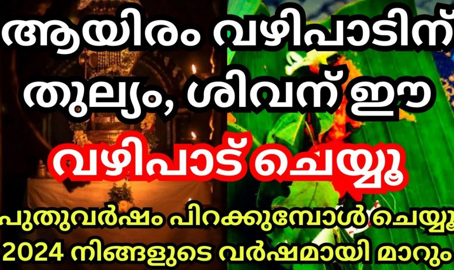 പുതുവർഷത്തിന് മുൻപായി ഈ വഴിപാടുകൾ ചെയ്യൂ, സൗഭാഗ്യങ്ങൾ വന്ന് ചേരും…