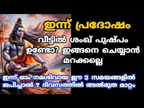 പ്രദോഷ സന്ധ്യയ്ക്ക് ഈ കാര്യങ്ങൾ ചെയ്തു നോക്കൂ ജീവിതത്തിൽ മഹാഭാഗ്യങ്ങൾ വന്നുചേരും…