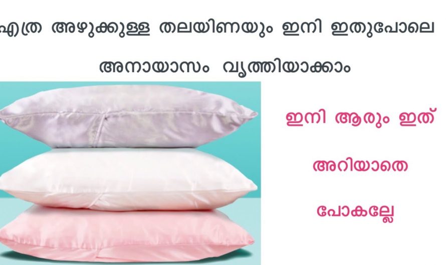 എത്ര പഴകിയ തലയണയും പുതിയത് പോലെ ആക്കാൻ ഇനി യാതൊരു ബുദ്ധിമുട്ടുമില്ല! കിടിലൻ ടിപ്പ്…