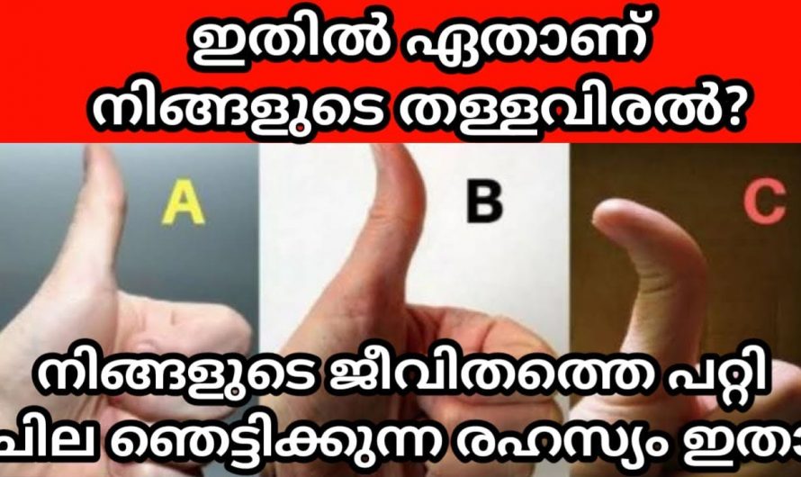 ഇവയിൽ ഏതാണ് നിങ്ങളുടെ തള്ളവിരൽ? നിങ്ങളെക്കുറിച്ച് ഒരു രഹസ്യമുണ്ട്…