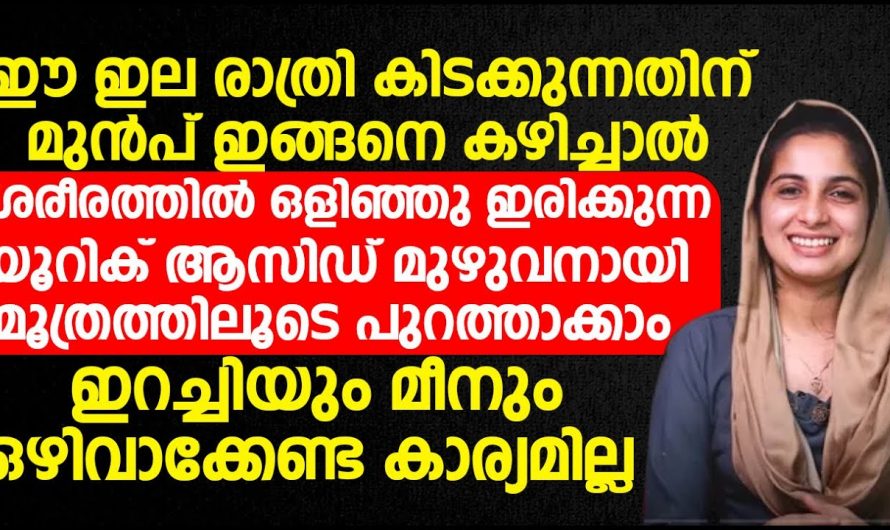 യൂറിക് ആസിഡിന്റെ അളവ് നിയന്ത്രിക്കാൻ ഈ ഭക്ഷണങ്ങൾ പൂർണ്ണമായും ഒഴിവാക്കൂ, ഡോക്ടർ നൽകുന്ന അറിവ്…