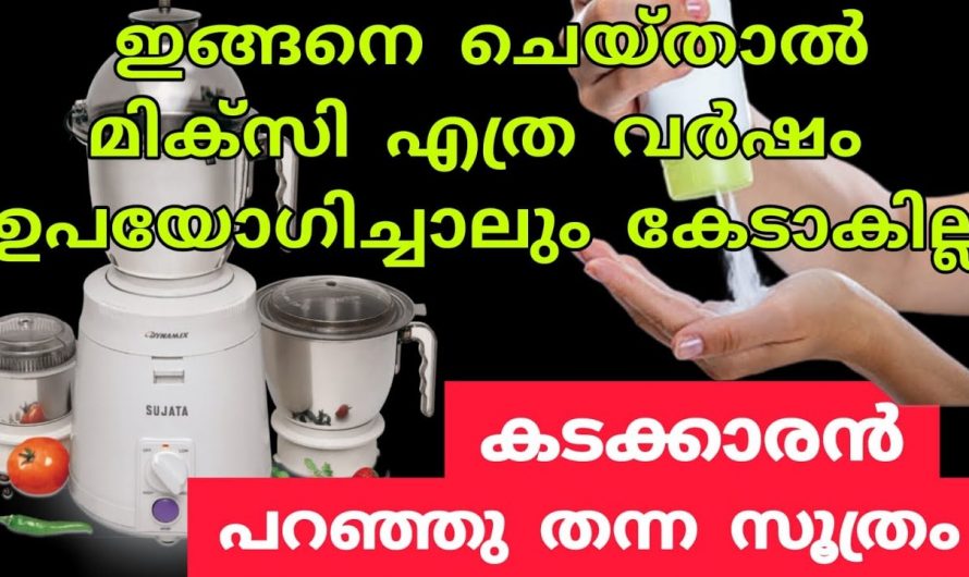 എത്ര പഴകിയ മിക്സിയും ഇനി പുതുപുത്തൻ ആക്കാൻ ഈ ലിക്വിഡ് മതി…