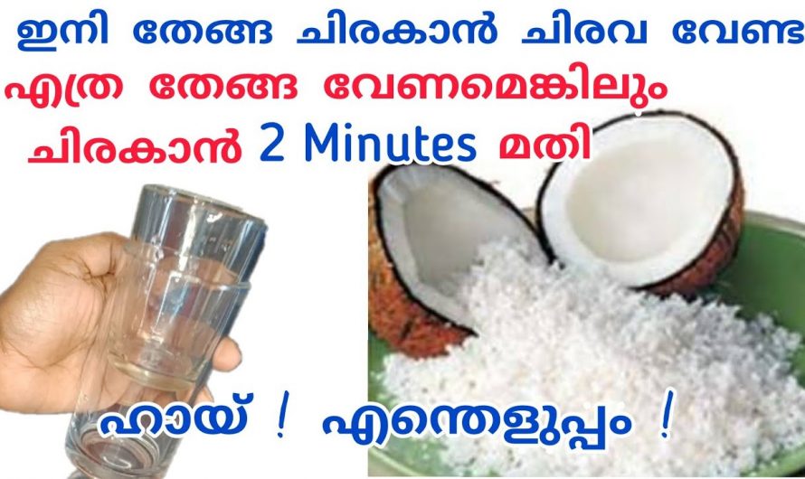 തേങ്ങ ചിരകാൻ മടിയുള്ളവർ ഈ ടെക്നിക് ഒന്ന് ഉപയോഗിക്കൂ, ആരും പറഞ്ഞു തരാത്ത ഒരു കിടിലൻ സൂത്രം…