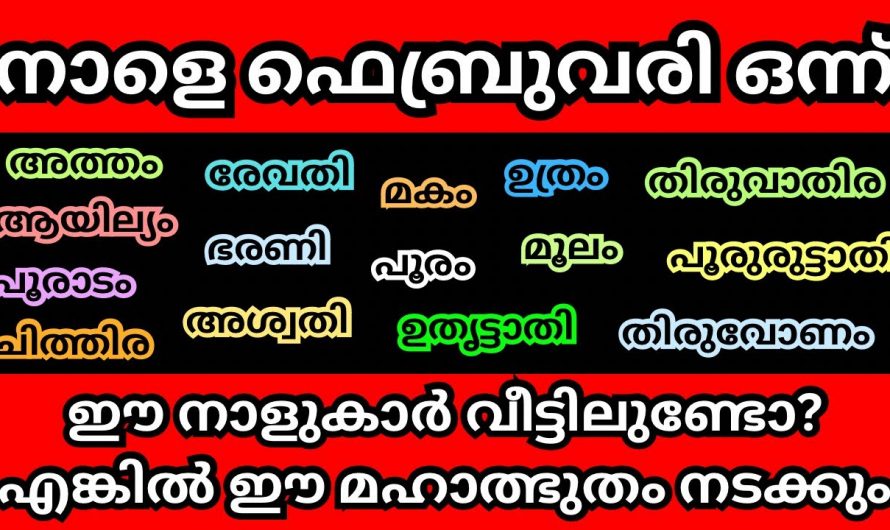 ഈ നക്ഷത്രക്കാർ നിങ്ങളുടെ വീട്ടിൽ ഉണ്ടെങ്കിൽ ഉറപ്പായും ഇക്കാര്യങ്ങൾ അറിഞ്ഞിരിക്കണം…