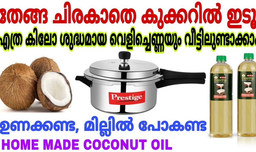 വെളിച്ചെണ്ണ ഇനി കടയിൽ നിന്നും വാങ്ങേണ്ട, വീട്ടിൽ തന്നെ എളുപ്പത്തിൽ തയ്യാറാക്കാം…