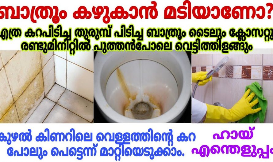 എത്ര പഴകിയ കറപിടിച്ച ബാത്റൂമും പുതിയത് പോലെ ആക്കാൻ ഈ സൂത്രം ചെയ്യൂ…